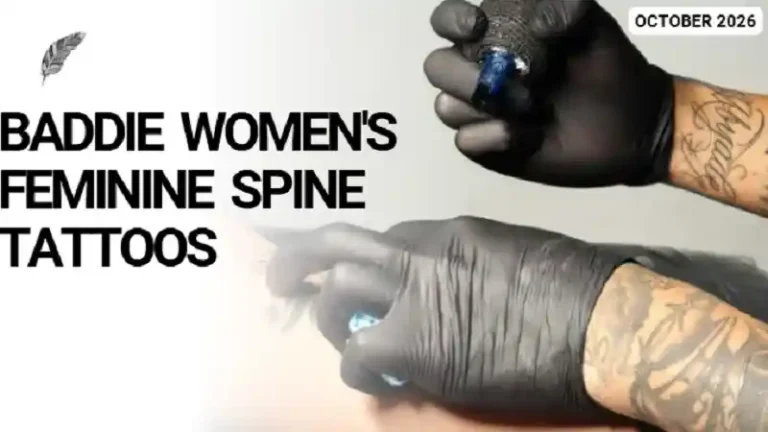 Baddie Women's Feminine Spine Tattoos